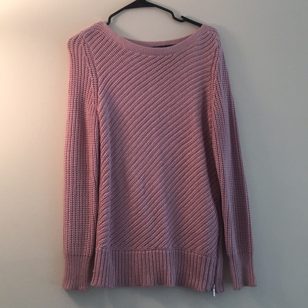 CK pink color sweater with side zipper US size S/P